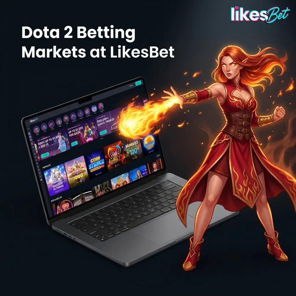 Dota 2 betting markets at LikesBet with live odds for match winner, maps, handicaps, and esports tournaments