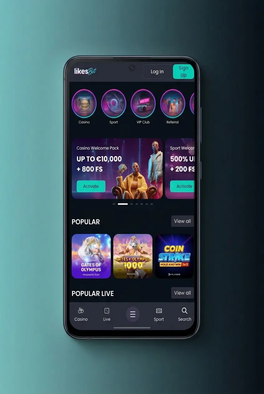 LikesBet Android APK download guide showing steps to install and open the betting app on a phone