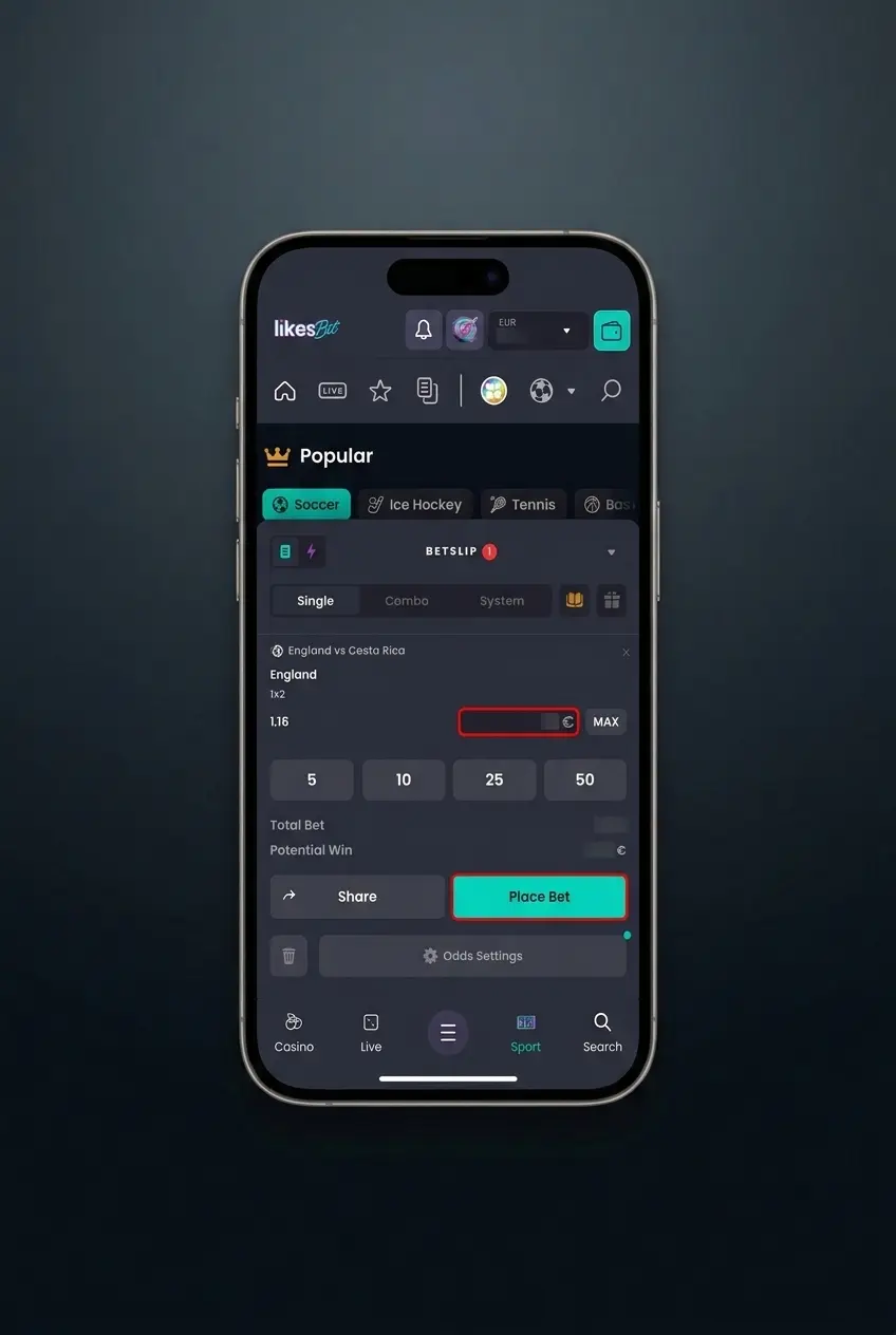 LikesBet Netherlands football betting guide showing fixed odds, bet slip, deposits and account setup steps