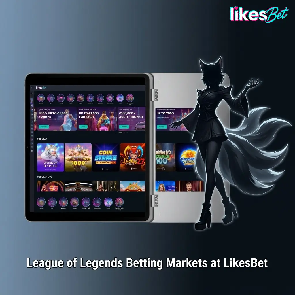 League of Legends betting markets at LikesBet with odds for Worlds, MSI, LEC, LCK and LPL