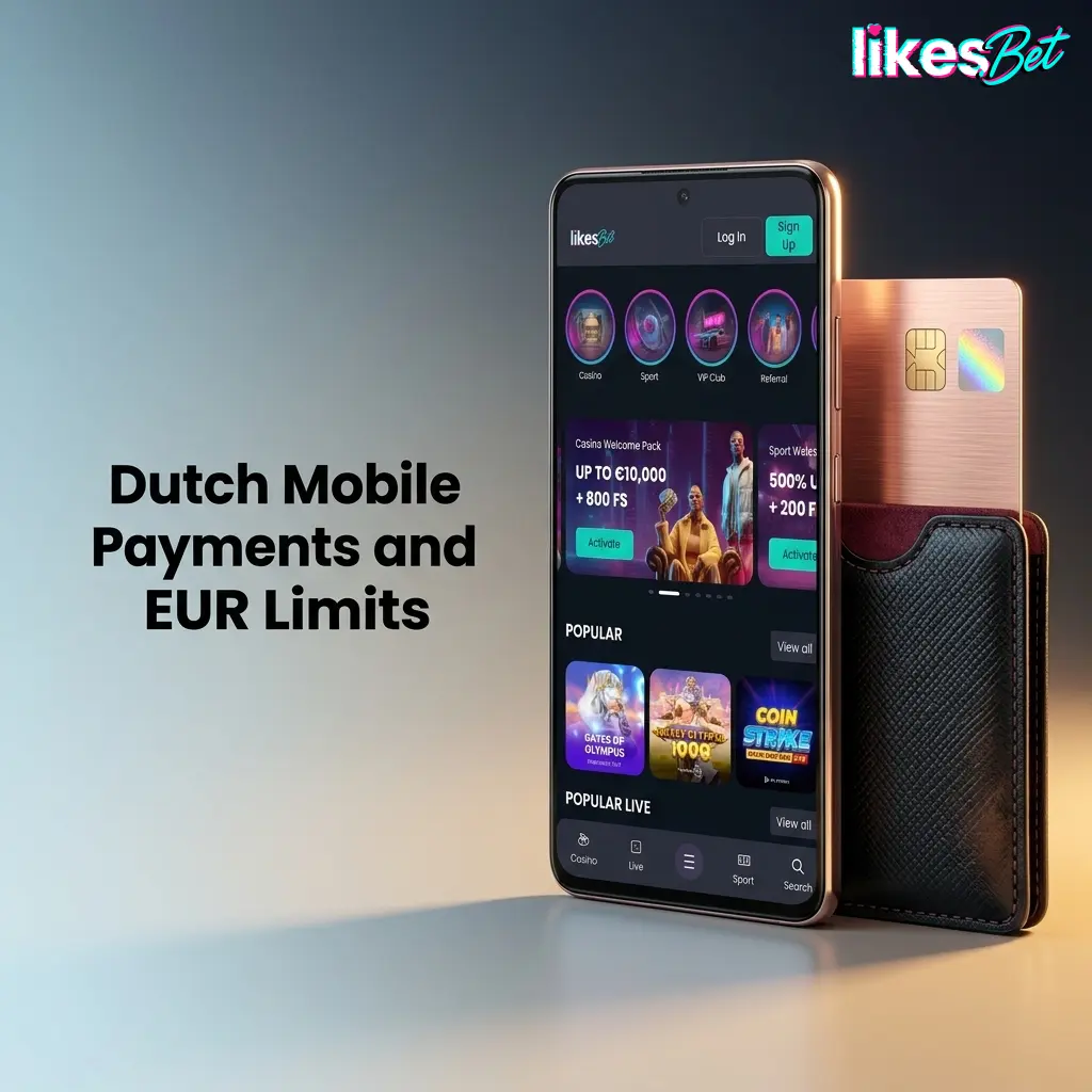 Dutch mobile payment methods with EUR deposit and withdrawal limits, including banks, cards, Google Pay and crypto