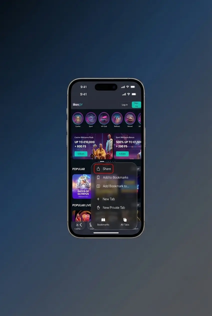 iOS PWA installation steps on iPhone and iPad using Safari Add to Home Screen