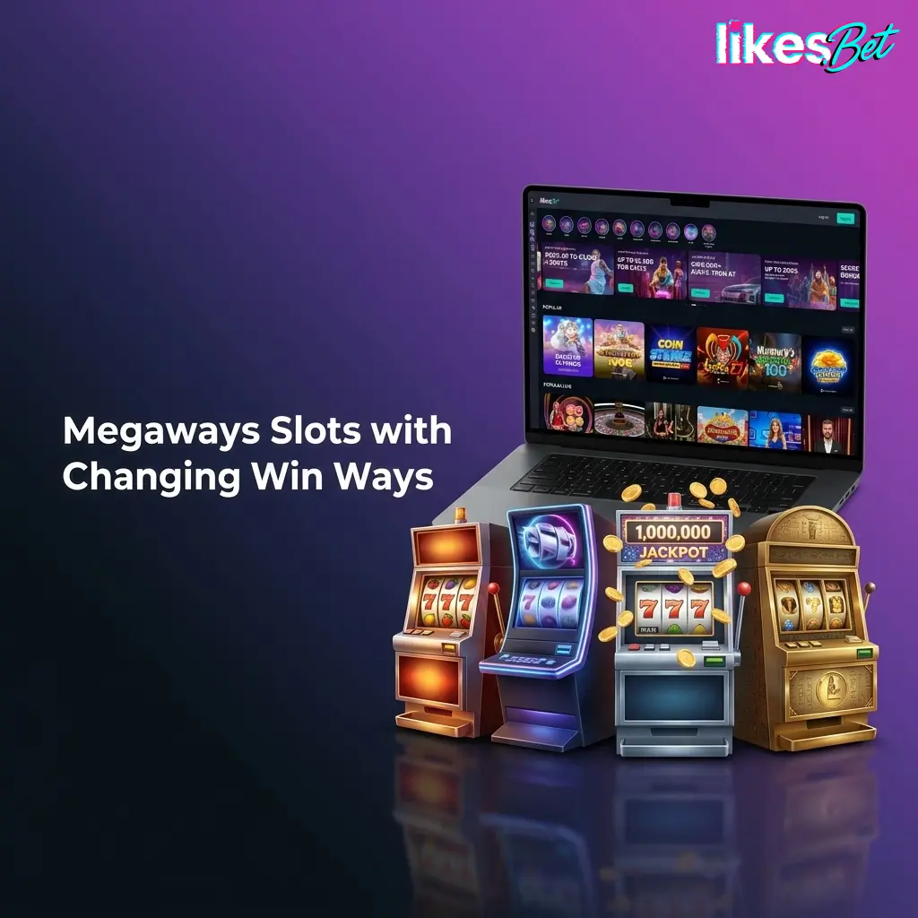 Megaways slots showing changing reel heights, cascades, multipliers and up to 117,649 win ways