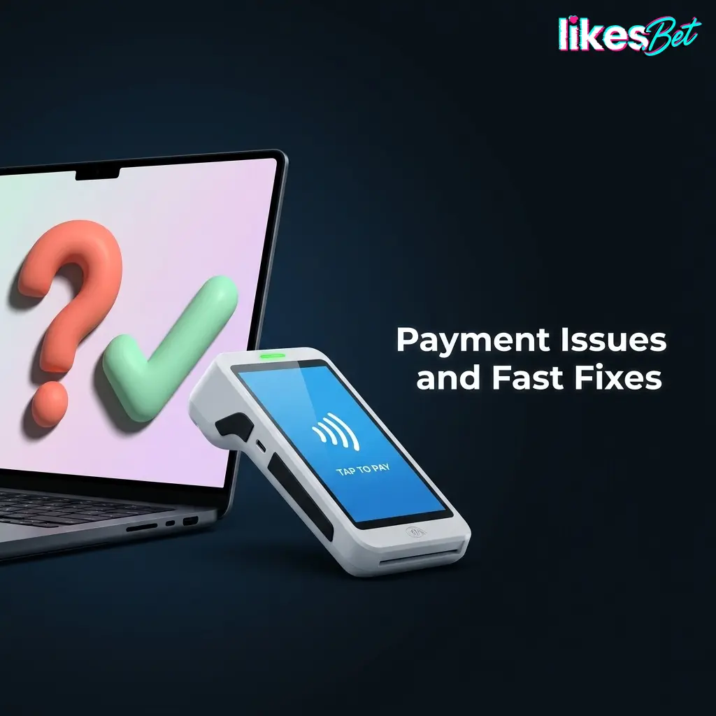 Payment issues guide showing fixes for declined deposits, bonuses, withdrawals, and crypto address errors