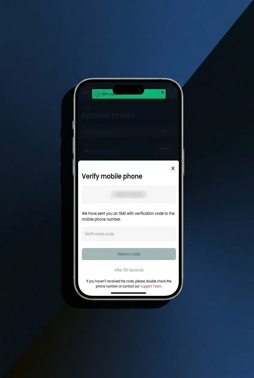 Mobile sports betting PWA showing sign in, EUR balance check, bet slip updates, and pre-match or live betting steps