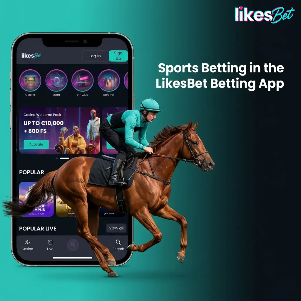 LikesBet app sports betting markets for football, Formula 1, tennis, darts, eSports and live streams