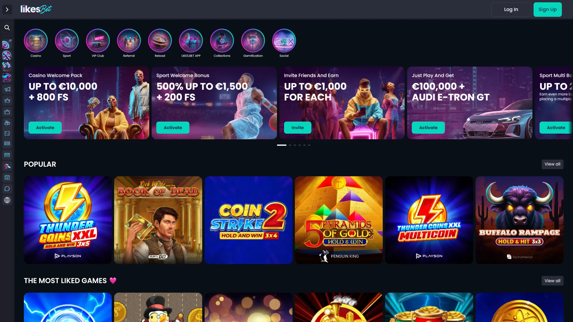 Start placing bets and playing casino games with LikesBet in the Netherlands.